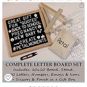 Complete letter message board set Photo prop